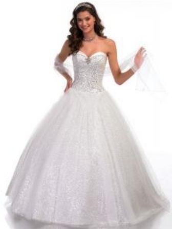 Cinderella tull wedding dress
