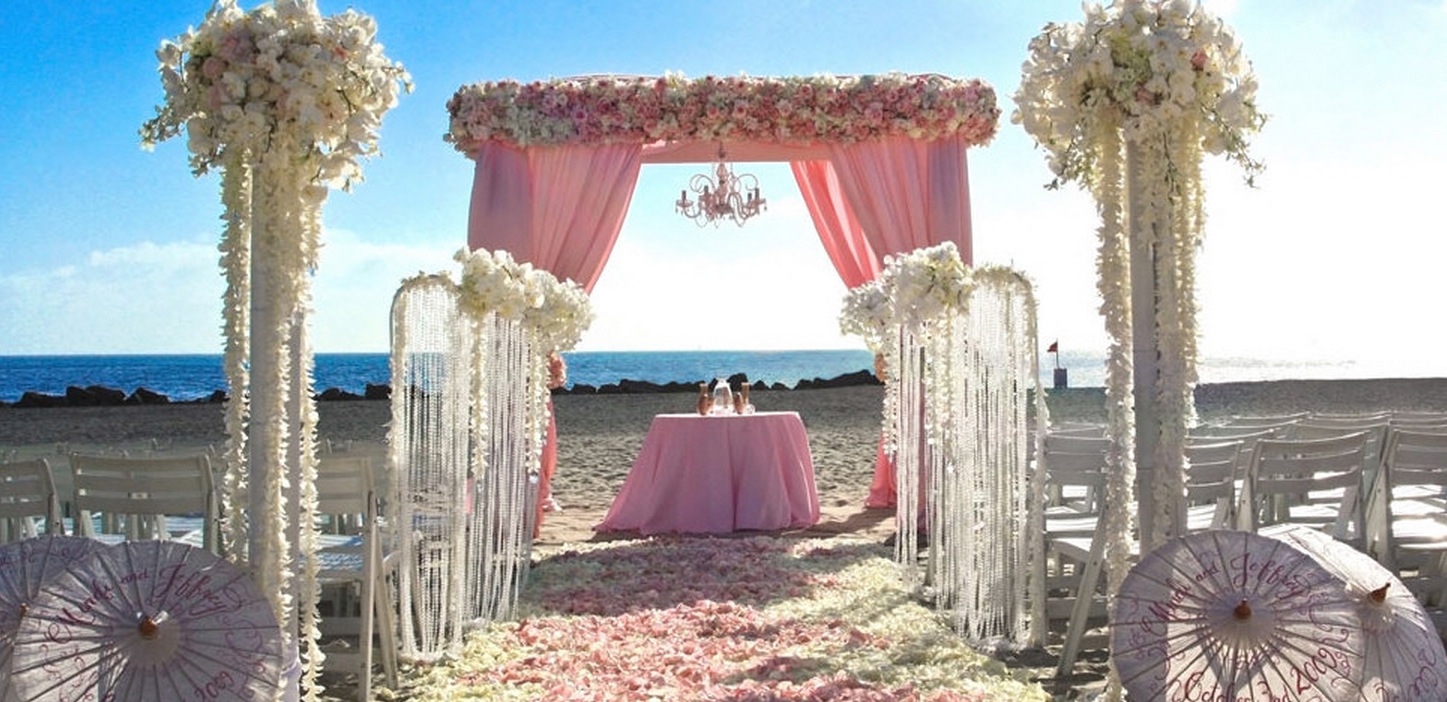 Sweet Pink Beach  Wedding  Ideas  Wedding  Destination 